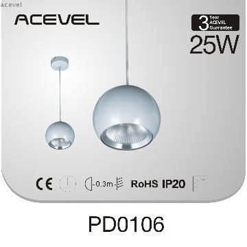 New design LED COB pendant light, 25W