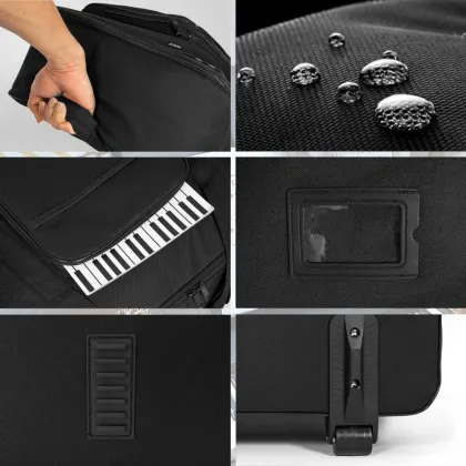 Customized Logo Waterproof 18mm Thickened Musical Instrument Bag for 76 Key Electronic Organ