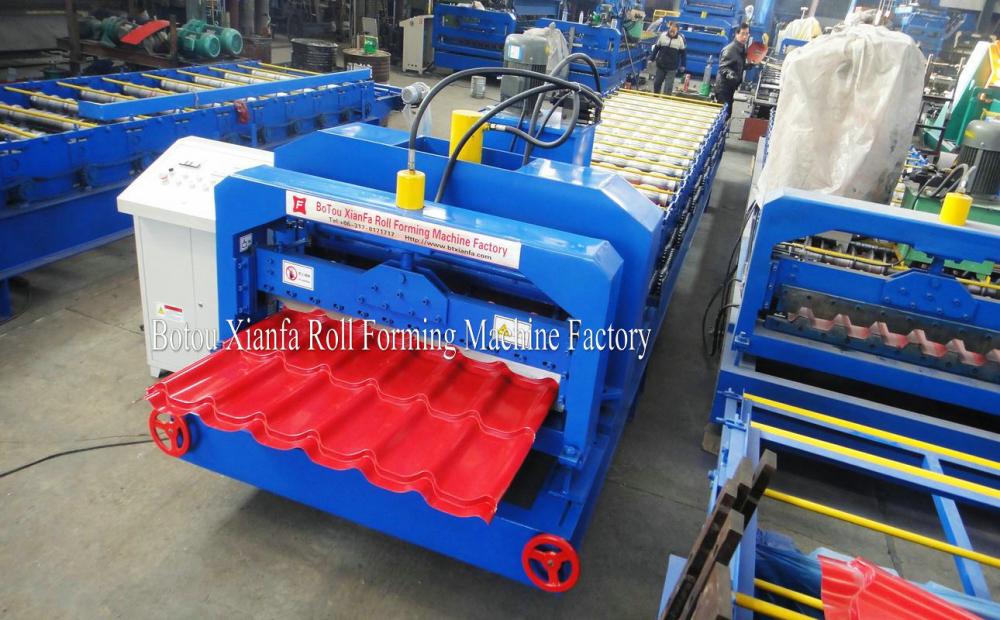 Automatic Roofing Sheet Glazed Tile Roll Forming Machine