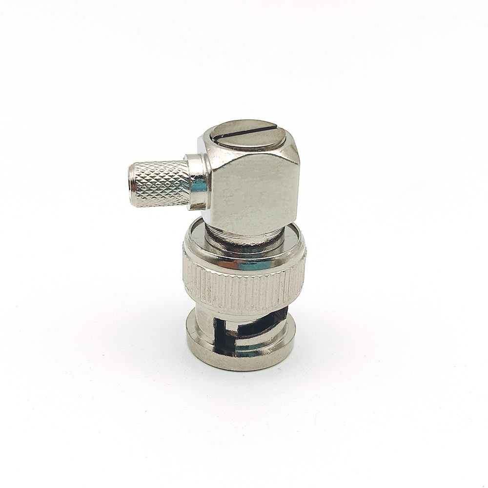 R/A Male Plug Cable Mount BNC Coaxial Connector