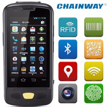 Chainway C4000 Android Handheld Barcode Scanner with RFID /3G/ Wifi / Bluetooth / Fingerprint / GPS / Infrared / Camera