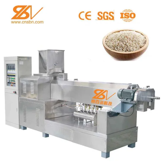 Full Automatic Broken Rice Reused Manufacturer Puffed Rice Machine, Instant Artificial Rice Machine