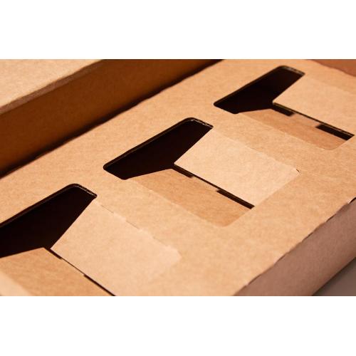 Small kraft retail packaging corrugated box