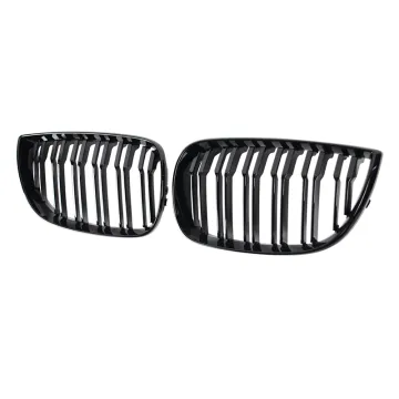 Glossy Black Front Kidney Grille for BMW 1 Series E81 2004-2007