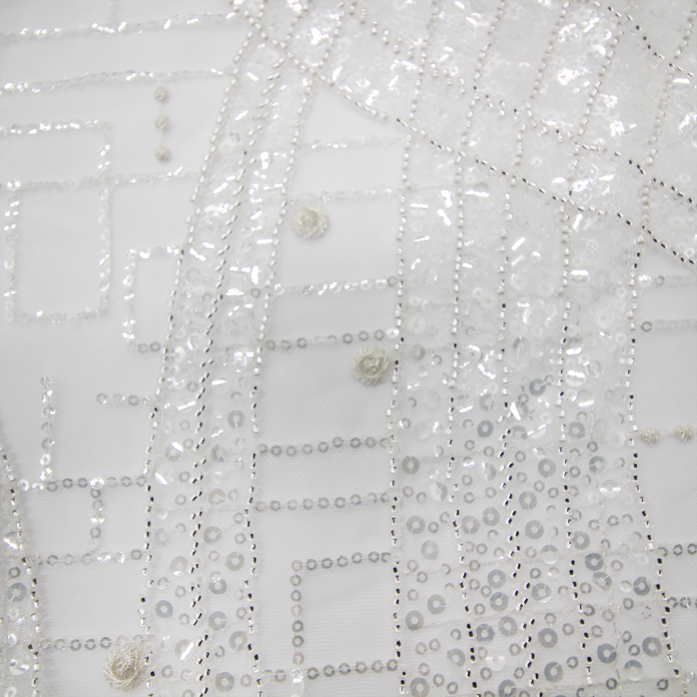 Sequines lace fabric