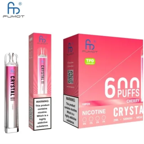 OEM Fumot Crystal 600 Puffs使い捨て吸血装置