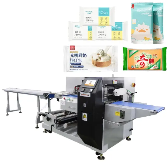 Automatic Horizontal Pillow Type Flow Pack for Chemical Powder and Liquid Packaging