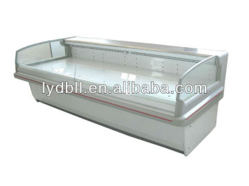 Platform meat display cooler,open top cooler
