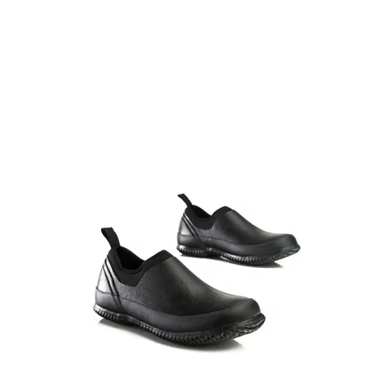 Wholesale Men's Ankle High Neoprene Lined Rubber Boots - Waterproof Garden Shoes
