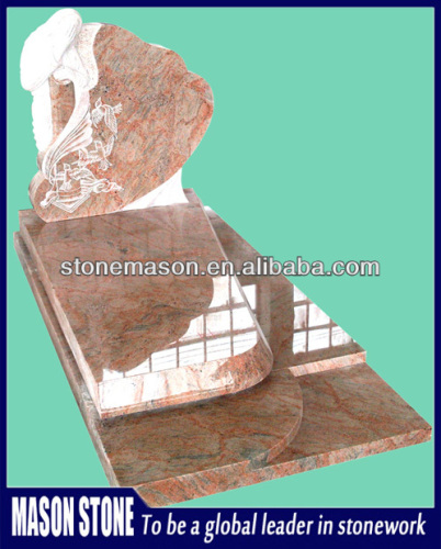 Factory directly top a grade red tombstone slabs