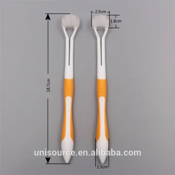 3 Head TPR Bristle Pet Toothbrush