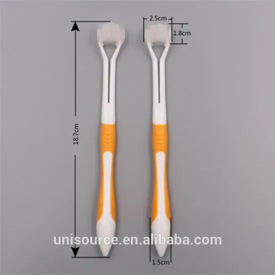 3 Head TPR Bristle Pet Toothbrush
