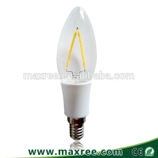 2W candle led filament bulb ultra bright CE ROHS approved indoor decoration filament led chandelier light bulb