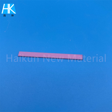 96% Pink Alumina Ceramic Strip Substrate