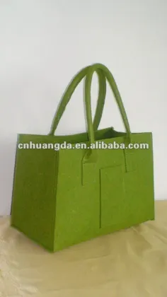 Green Wool Felt Bag