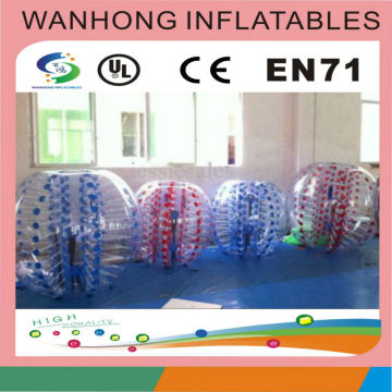 Funny plastic pop inflatable bumper ball/inflatable bubble ball on promotion