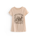 Women&#39;s New Motorcycle Beauty Printed Tシャツ