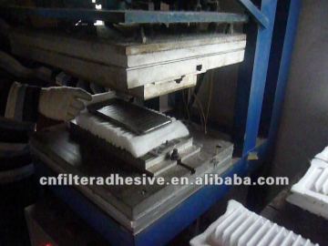 Non woven Toyota air filter heating machine