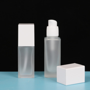 Matte White Glass Bottles for Cosmetics - 15ml to 40ml