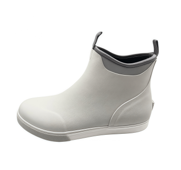 White Neoprene Rubber Deck Boots Waterproof Features for Fishing and Hunting