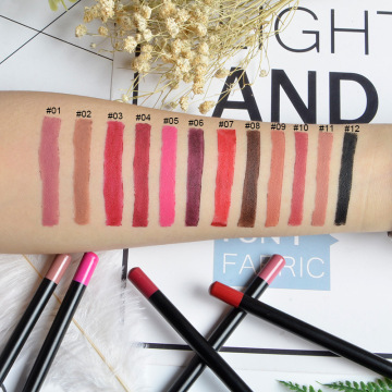 Custom Your Own Logo Long Lasting Natural Nude Vegan Lip Liner Pencil