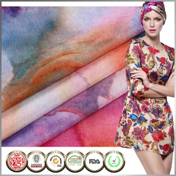 Professional design SGS certified Korean knit Cheap floral print fabric