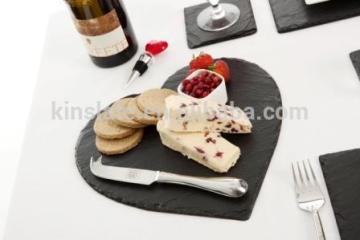Elegant heart shaped slate placemats