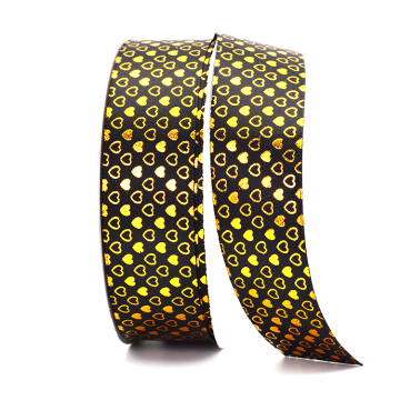 Factory Direct 100% Polyester Satin Ribbon - 4cm Printed 3D Satin Ribbon for Gift Packaging