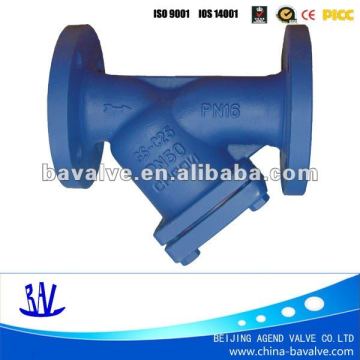china/stainless steel/cast iron/2 inch flange end/y-type strainer
