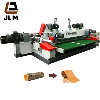 Shandong Jinlun CNC Spindleless Veneer Lathe / Wood Veneer Cutting Machine