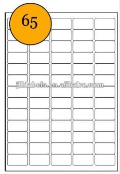 A4 laser label,,65 LABELS each sheet ,L7651--38.1x21.2mm