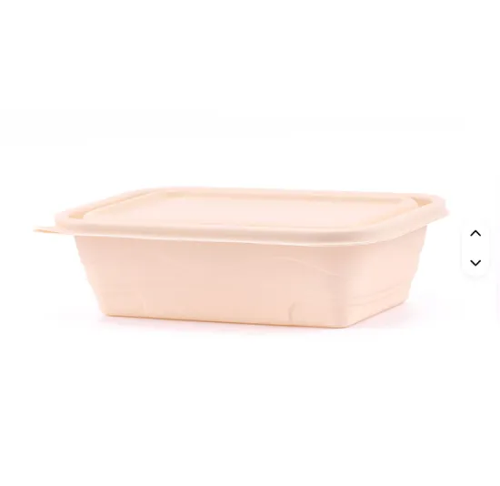 Eco-friendly Food-Grade Recyclable Cornstarch Bento Lunch Box