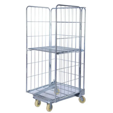 Medium Duty Metal Roll Cage Trolley Cart