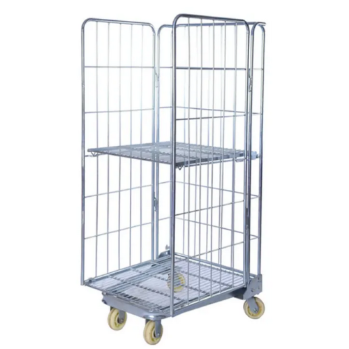Medium Duty Metal Roll Cage Trolley Cart