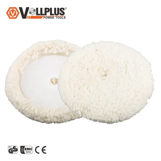 7 inch 100% wool material polishing pad polishing bonnet