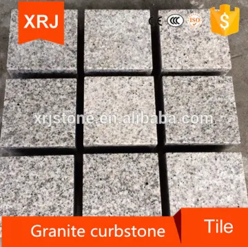 Granite curbstone with cheap garden stepping stones