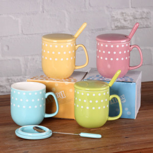 Coloré Polka Dot Mug à café