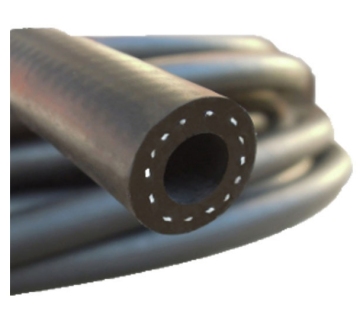 cotton braided rubber hose