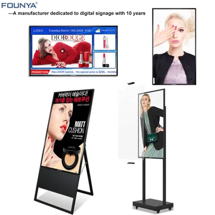 Moveable Foldable E-paper Digital Signage for Propaganda Posters and Ad Displays