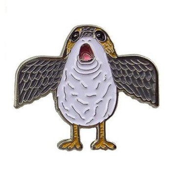 Porg Flapping Wings Meme Enamel Pin