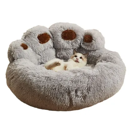 Cute Bear Paw Shape Pet Bed - Comfortable and Cozy Anti-Anxiety Dog Bed