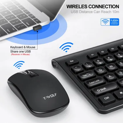 TF300 RGB Wireless Keyboard and Mouse Gaming Combo Kit