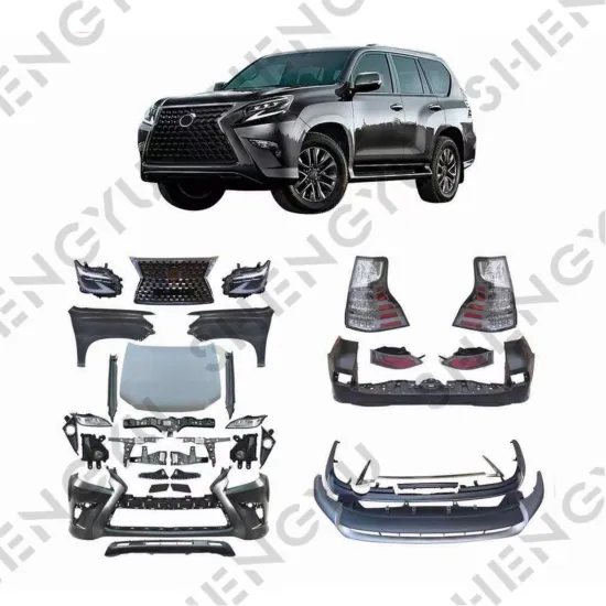 Upgrade Car Bumper for Prado 2010-2019 to Match Lexus GX460 2018-2020 Facelift Kit - Front Bumper, Hood, Headlight