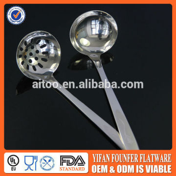 kitchen utensil of ladle and soltted spoon set