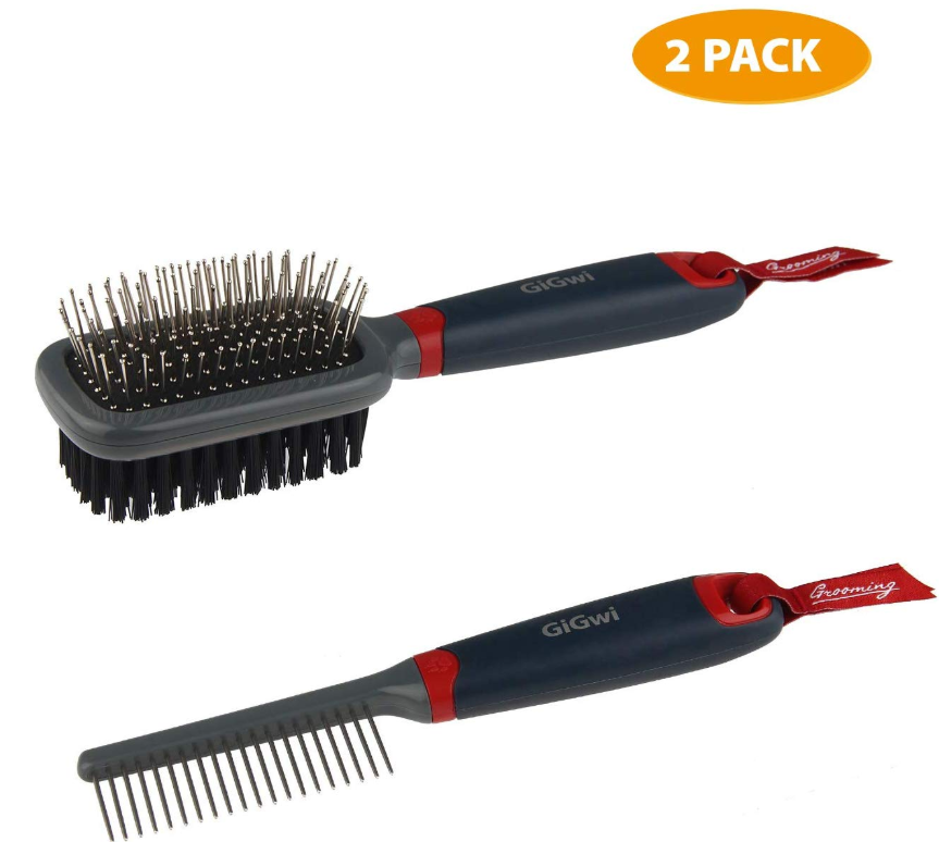 Detangling-Dog Comb and Brush Set