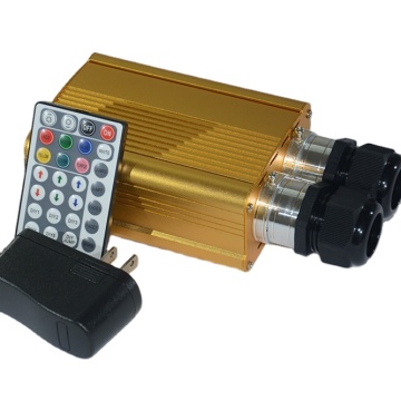2*18W RGBW LED Fiber Optic Light Engine with RF Remote Control 2*20mm Connector