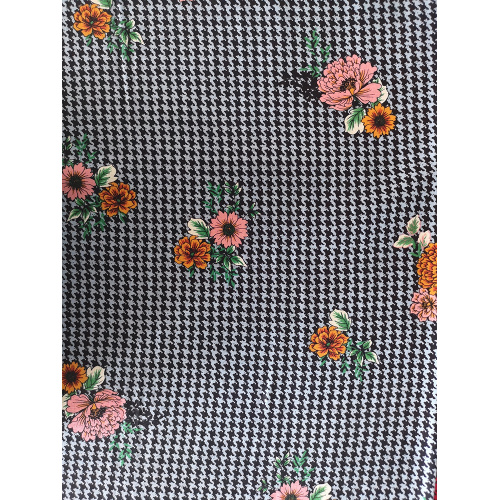 Tissu d&#39;impression Texture Fleur Rayon Challis 32S