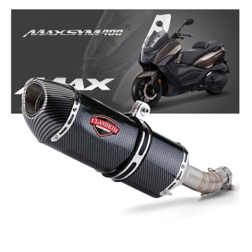 Sym Maxsym400 Kit d'évacuation de silencieux en acier inoxydable