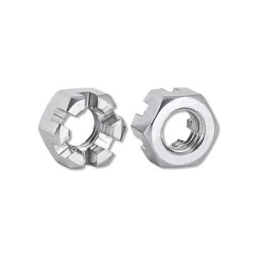 High Quantity DIN935 Hex Slotted Nut