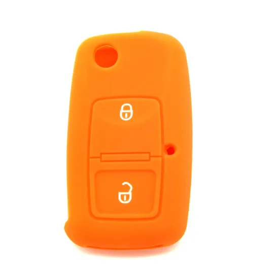 VW 2 buttons smart silicone car key cover